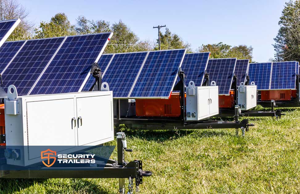 Using a Solar Trailer for Security in Fall and Winter